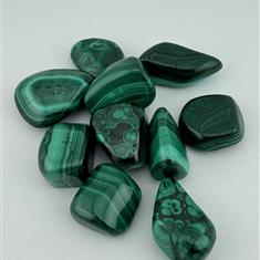 Malachite Tumbles Stone
