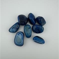 Blue  Agate Tumble  Stones