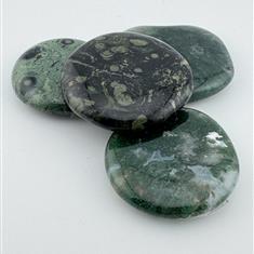 Moss  Agate Palm Stone