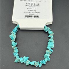 Turquoise (Dyed Howlite) Bracelet