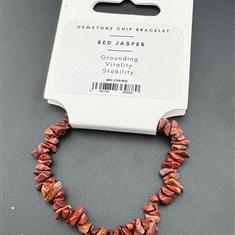 Red Jasper Chip Bracelet