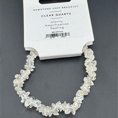 Clear Quartz Chip Bracelet