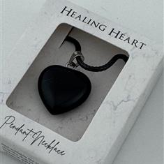 Obsidian Heart Necklace