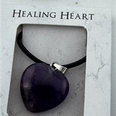 Amethyst Heart Necklace
