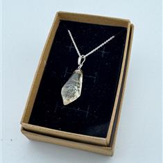 Citrine  Silver Necklace