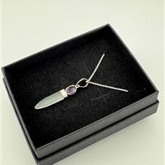 Aqua Marine Silver Necklace