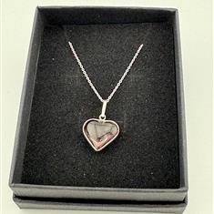 Ametrine Silver Heart Necklace
