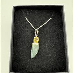 Aquamarine Silver Necklace 02