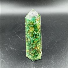 Orgonite Obelisk Tower Small Green Aventurine