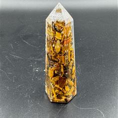 Orgonite Obelisk Tower Tigers Eye Small