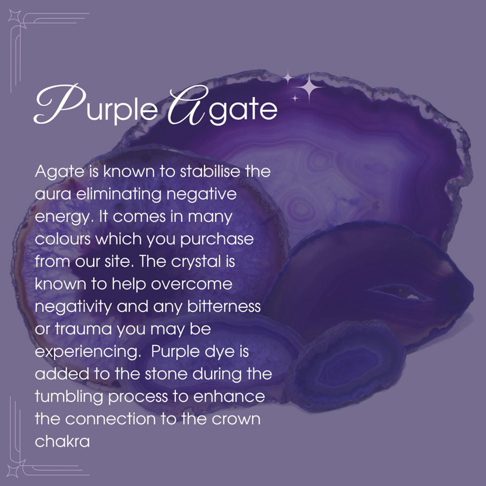 Purple Agate crystals