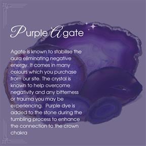 Purple Agate crystals